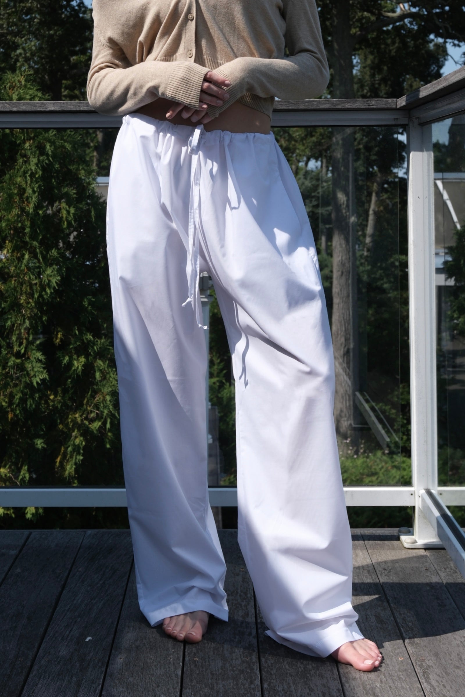 COTTON TROUSER - IVORY