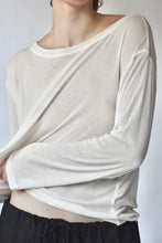 Load image into Gallery viewer, SHEER LONG SLEEVE - IVORY
