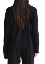 Load image into Gallery viewer, RELAXED LOUNGE LONG SLEEVE - BLACK
