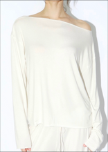 Load image into Gallery viewer, RELAXED LOUNGE LONG SLEEVE - IVORY
