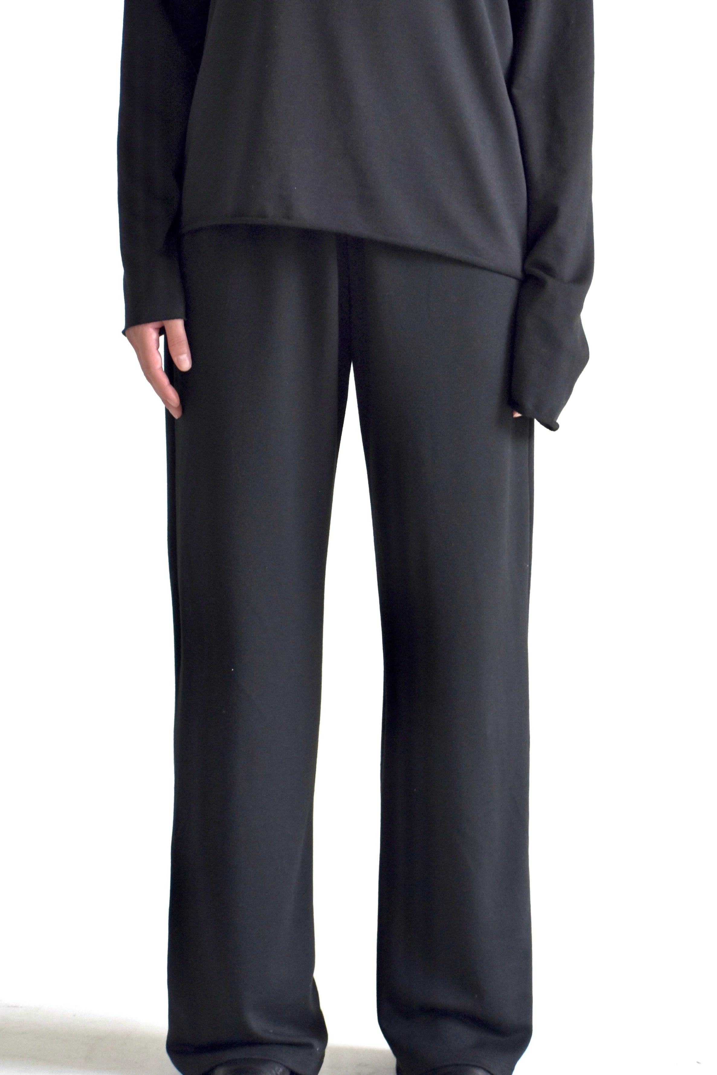 RELAXED LOUNGE TROUSER - BLACK