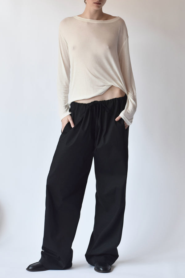 COTTON TROUSER - BLACK