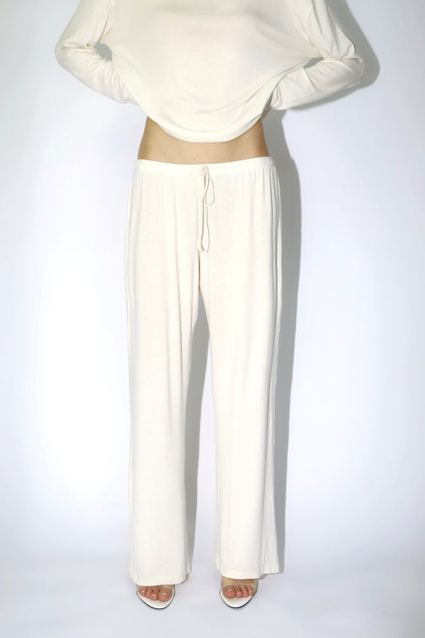 RELAXED LOUNGE TROUSER - IVORY